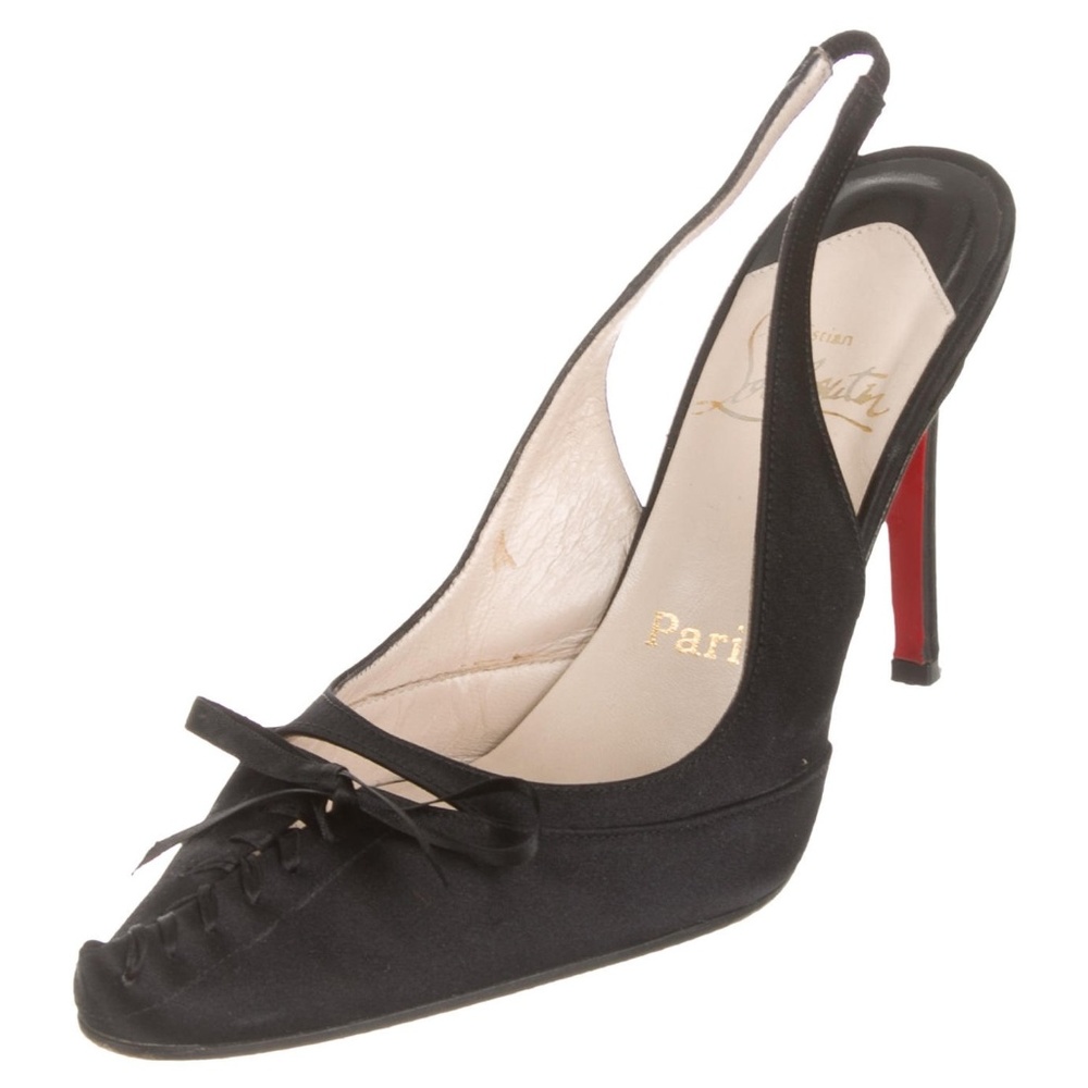 Christian Louboutin Black Slingback